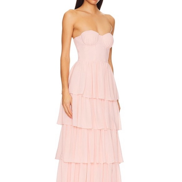 Hattie Gown in Baby Pink bought from Revolve Size M WORN ONCE - Picture 3 of 6